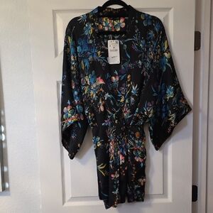 Floral Kimono Wrap Dress